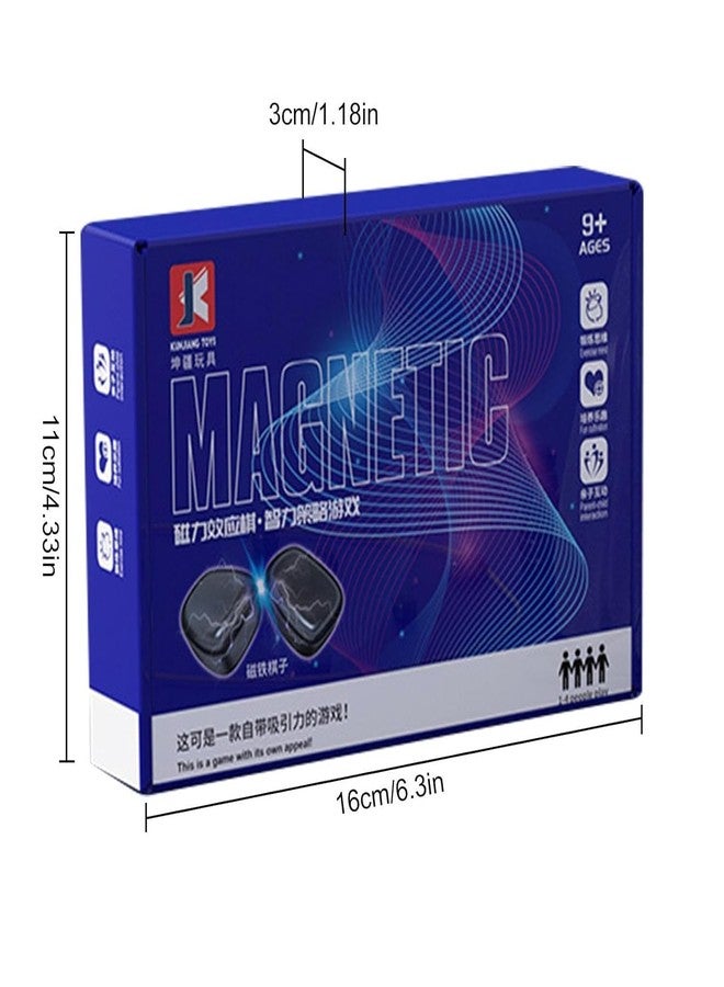 Luoshi Magnetic Chess Strategy Game - Multiplayer Magnet Board Game, Strategy Table Top Magnet Game with Sponge Groove/Rope, Portable Magnetic Battle Chess with Storage Bag (20 Magnetic-Belt Sponge Base) - Image 4